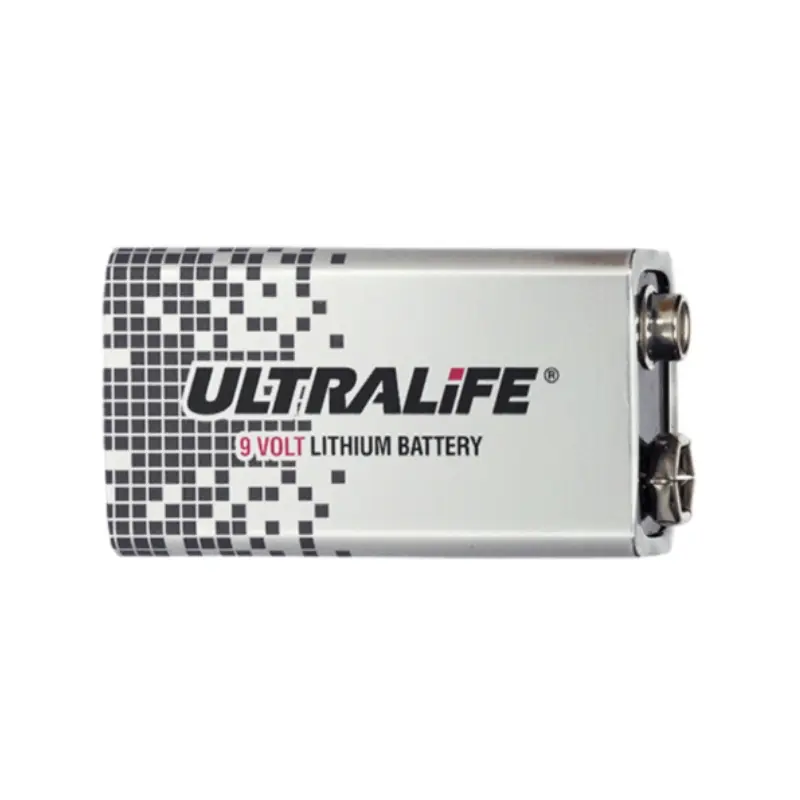 Batería de litio Ultralife de 9V para el mantenimiento y funcionamiento de dispositivos desfibriladores.