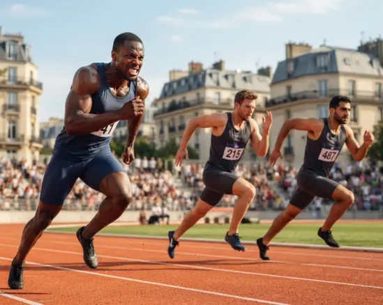 Competición de atletismo en las olimpiadas