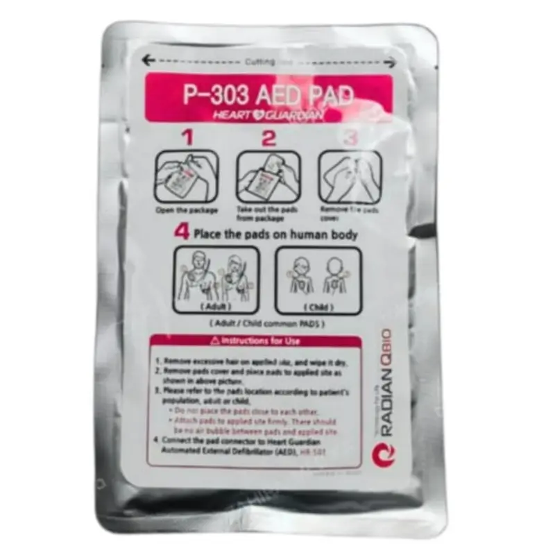 Electrodos adultopediátrico Radian Qbio HR-501