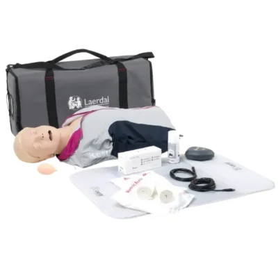 Laerdal Resusci Anne QCPR con cabezal de vía aérea, torso y bolsa