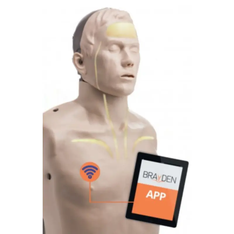 Maniquí BRAYDEN PRO CPR con Bluetooh App Support (Iluminación LED roja)