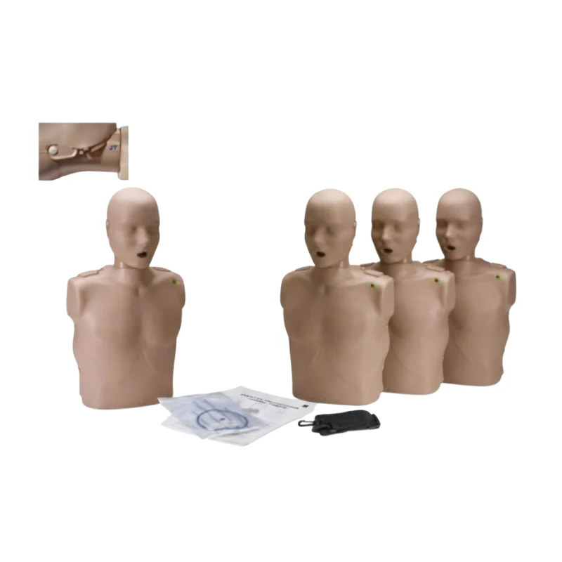 Maniquí Prestan Subluxación mandibular CPR Pack de 4 (piel oscura)