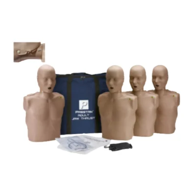 Maniquí Prestan Subluxación mandibular CPR Pack de 4 (piel oscura)
