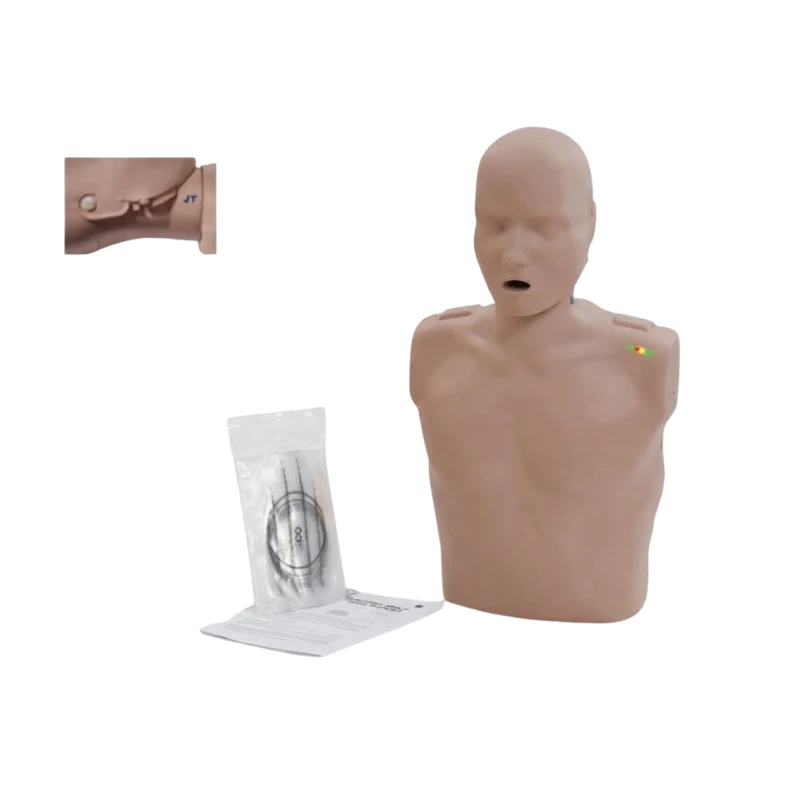 Maniquí de RCP Prestan Adulto subluxación mandibular (Piel Oscura)