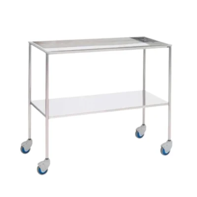 Mesa para Instrumental Acero Inoxidable Bandeja Superior Desmontable 100x40x80 MIN101
