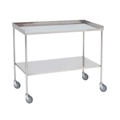 Mesa para Instrumental Acero Inoxidable Reborde 3 lados 120x50x80 MIN103