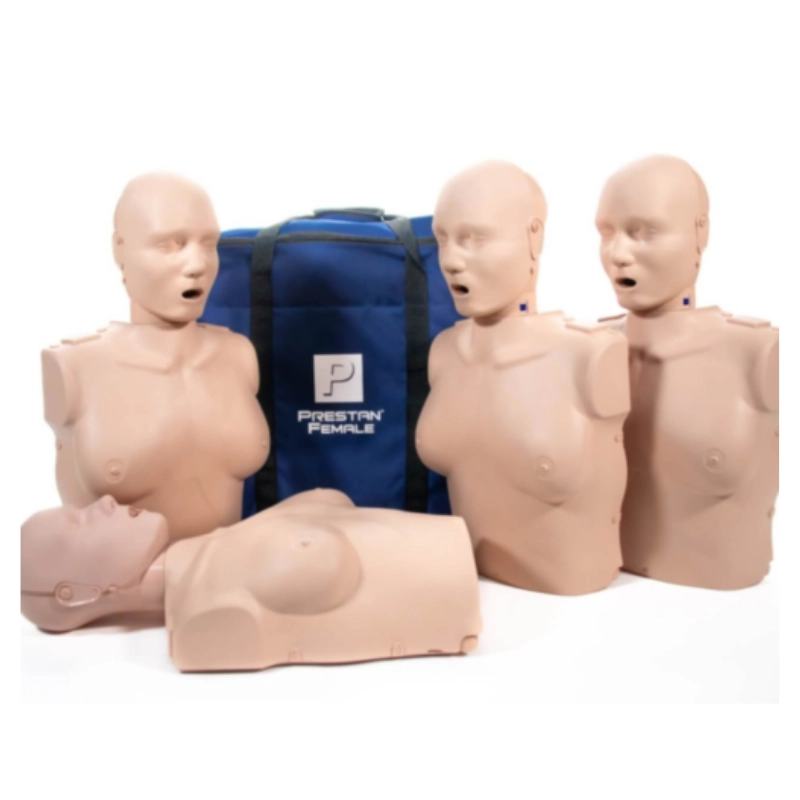 Pack de 4 maniquíes femeninos de RCP Prestan Professional (color claro)