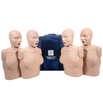 Pack de 4 maniquíes femeninos de RCP Prestan Professional (color claro)