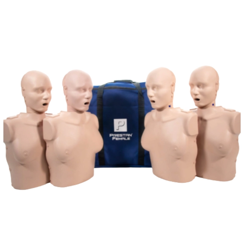 Pack de 4 maniquíes femeninos de RCP Prestan Professional (color claro)