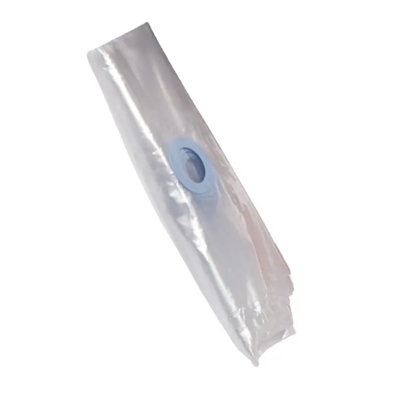 Rollo de bolsas pulmonares de recambio transparentes plegadas con válvula azul para el maniquí de reanimación AMBU Man.
