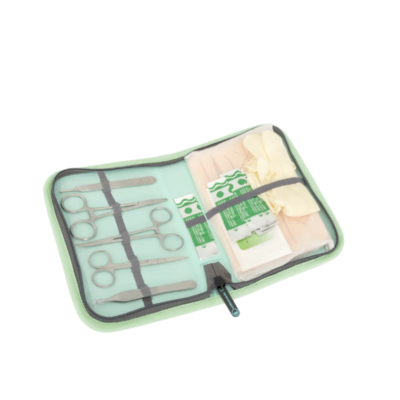 Kit de sutura para prácticas Care Collection verde