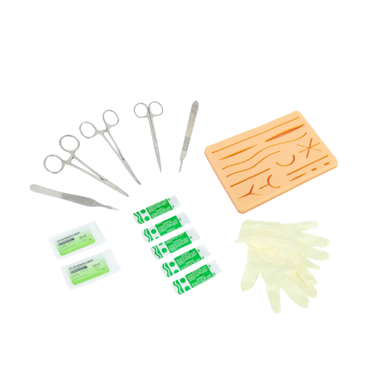 Kit de sutura para prácticas Care Collection verde