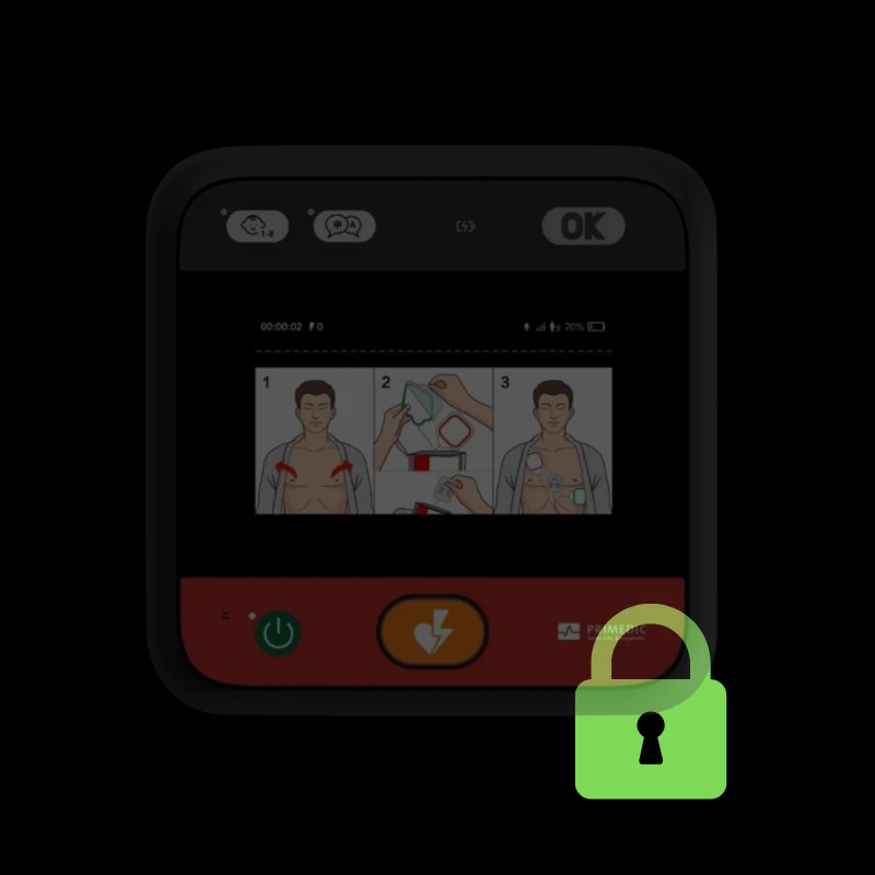 Desfibrilador Primedic Heartsave myPAD Display DEA Semi-automático