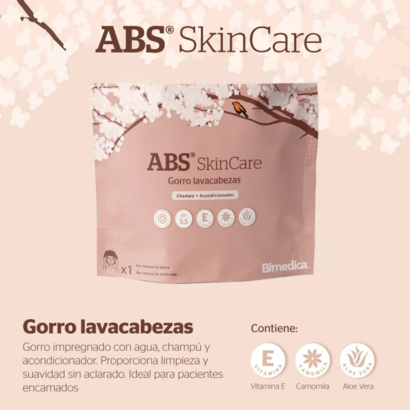 Gorro Lavacabezas ABS SkinCare de Bimedica (Champú + Acondicionador)