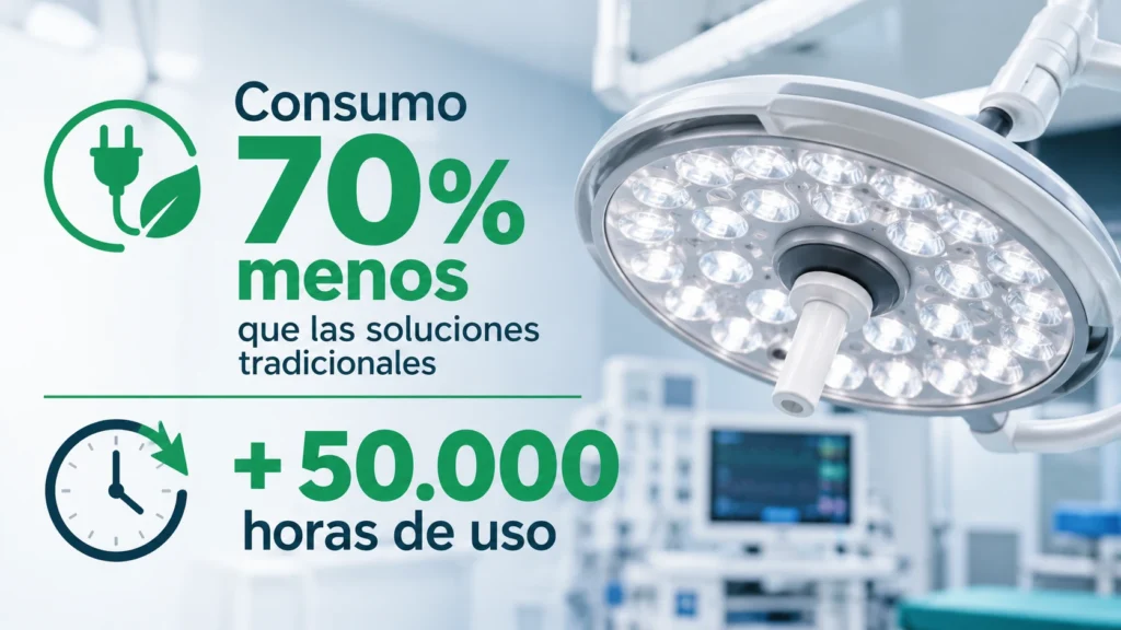 Lámpara quirúrgica LED de bajo consumo